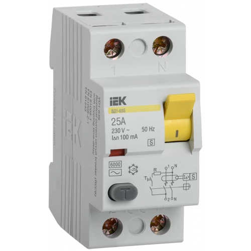 IEK Выключатель дифференциальный (УЗО) ВД1-63S 4Р 63А 300мА